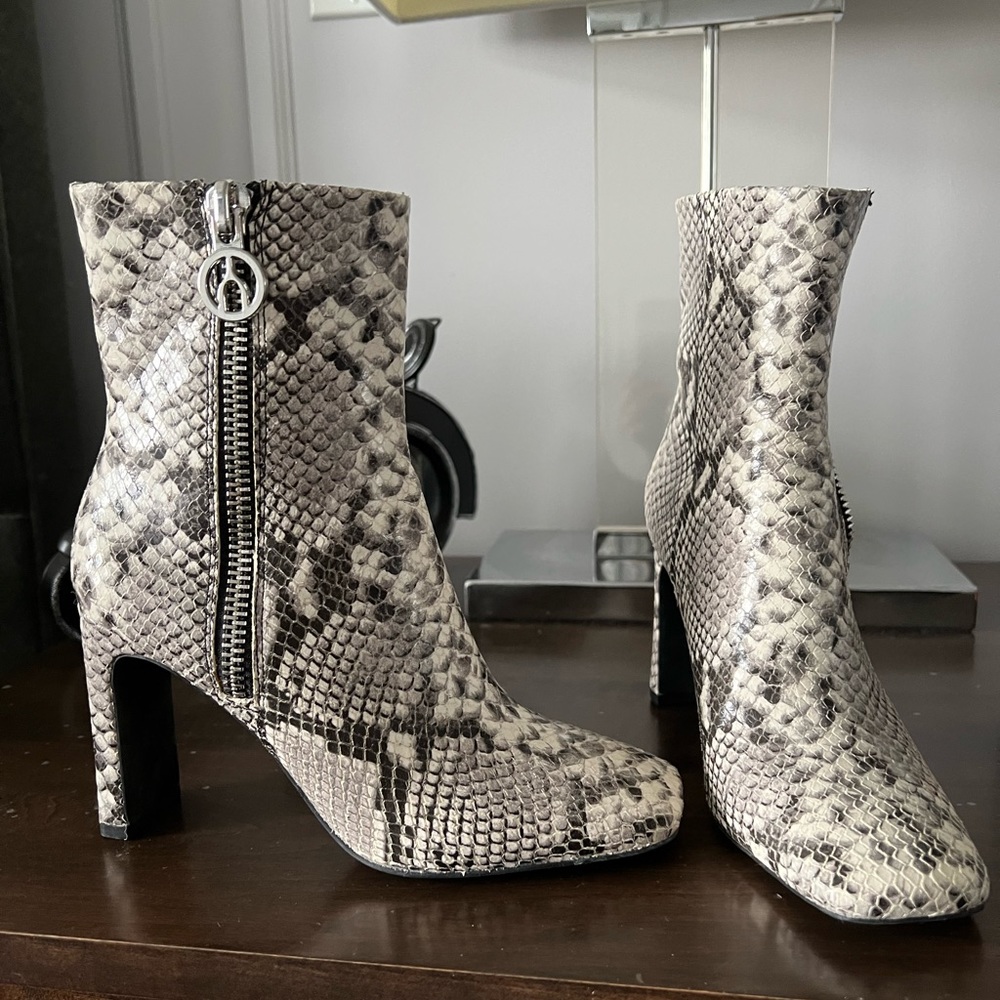 Snake skin boots